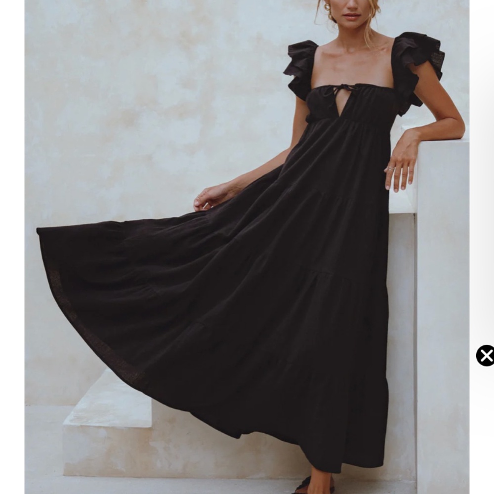 Bali Elf Women’s Black Long Maxi Dress